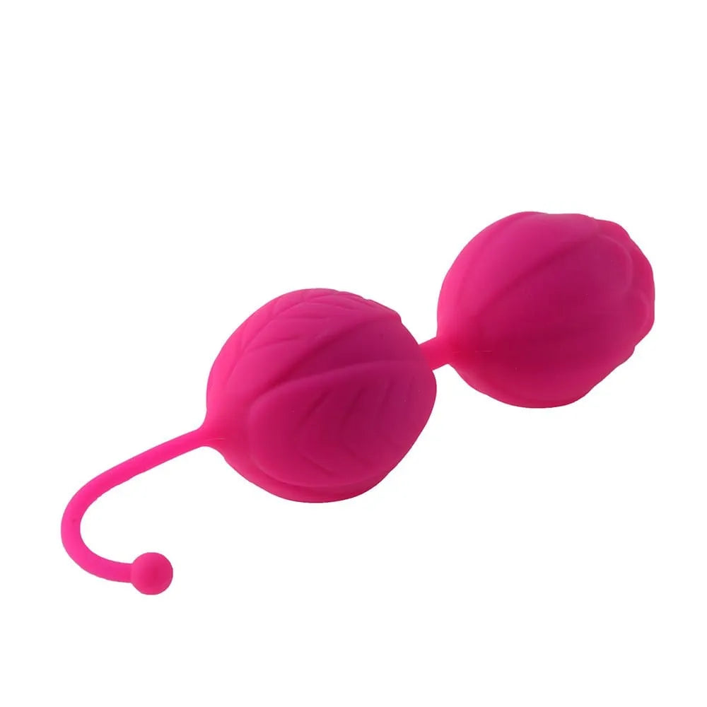 boules geisha rose silicone souples douces billes acier stimulation intime mouvement portable discret étanche sans phtalates hypoallergénique rééducation périnée