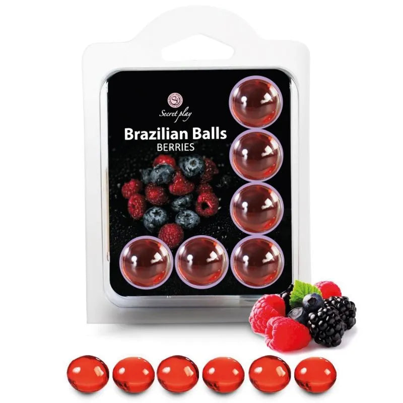 boules brésiliennes aromatisées fruits érotiques sensorielles exotiques parfumées lubrifiantes solubles manuelles préliminaires sensuelles discrètes huileuses stimulantes fondantes