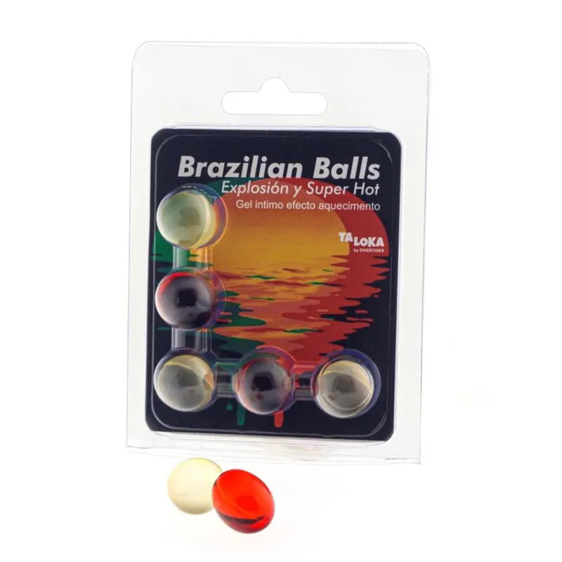 Boules Brésiliennes Excitantes Chauffantes Gel Lubrifiant Sensation Chaleur Intense Arôme Envoûtant Dissolution Thermosensible Massage Érotique Stimulation Zones Érogènes