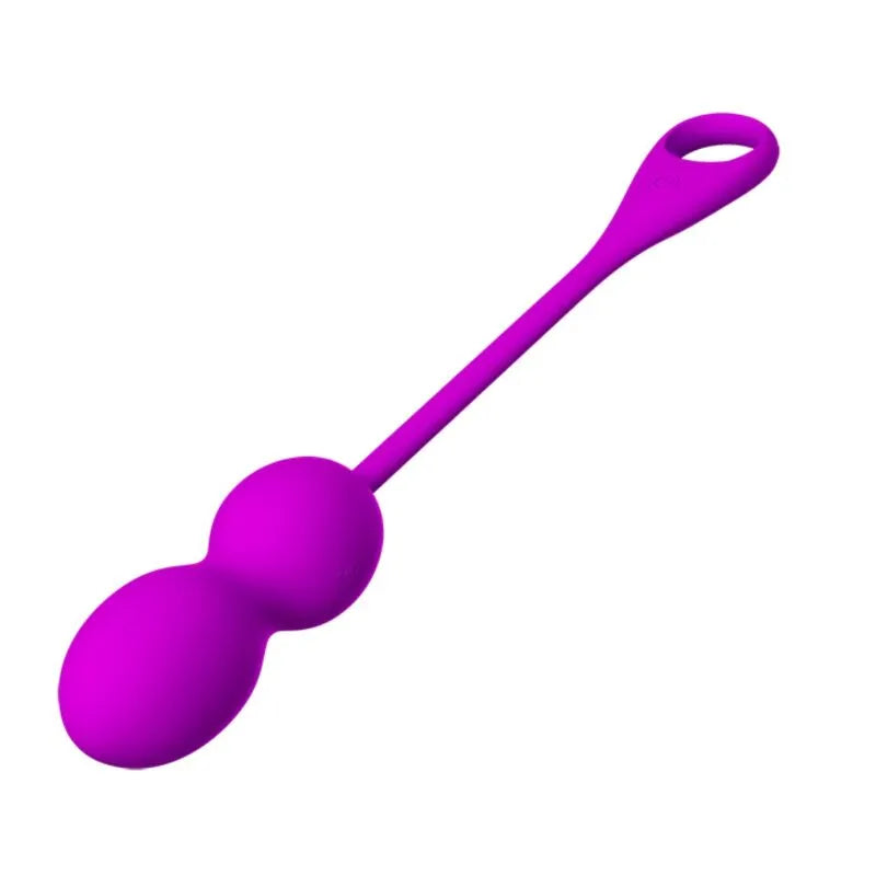 Boules Kegel violettes en silicone avec application, forme ergonomique, étanches, rechargeables USB, pour tonification pel...