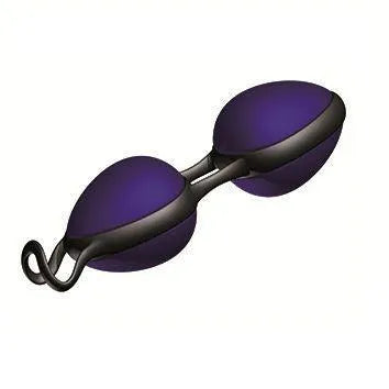 Boules vaginales en Silikomed violettes avec boucle d'extraction, pour renforcement pelvien et santé intime féminine.