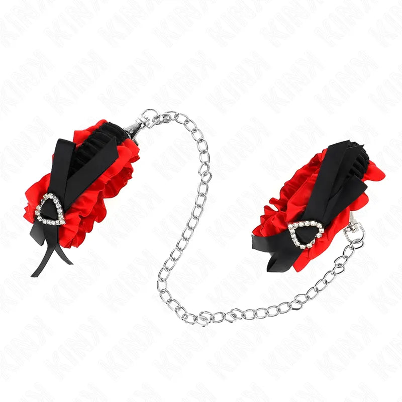 Bracelets BDSM en cuir noir rembourré avec boucles métalliques et anneaux D, design élégant et résistant, finition artisan...