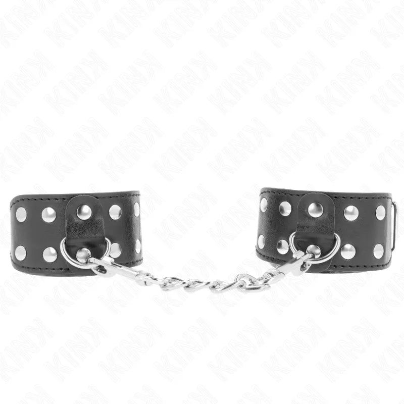 bracelets BDSM cuir néoprène ajustables rembourrés confortables sécurisés robustes élégants stylés polyvalents résistants boucles anneaux débutants confirmés