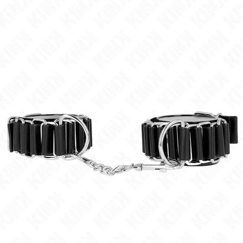 bracelets BDSM cuir véritable végétalien ajustables rembourrés confortables ergonomiques robustes finition luxueuse élégants réglables poignets hypoallergéniques