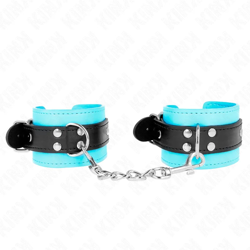 Bracelets BDSM cuir véritable ajustables confortables rembourrés boucles métalliques velcro résistants élégants discrets ergonomiques sécurisés réglables débutants initiés KINK