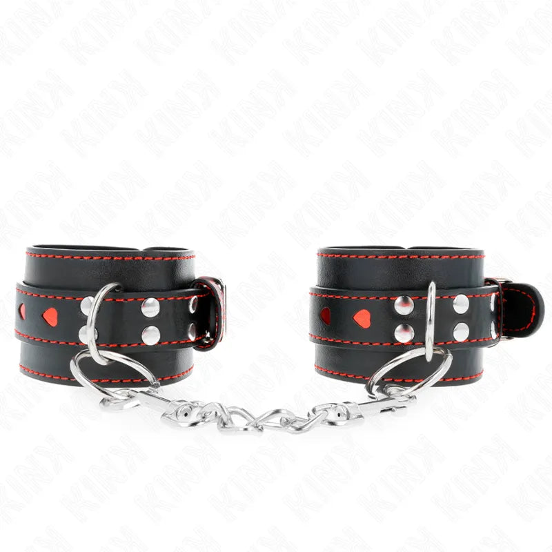 Bracelets BDSM cuir véritable ajustables ergonomiques rembourrés boucles robustes durables élégants coloris variés poignets immobilisation contrôle intimiste raffinés sécurisés