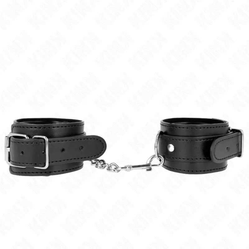 bracelets BDSM cuir véritable luxueux rembourrés réglables confortables robustes boucles anneaux maintien sécurité élégance sensations maîtrise artisanaux