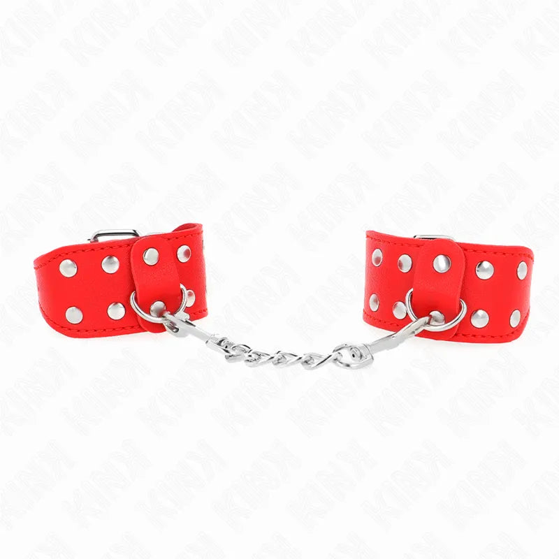 bracelets cuir véritable luxe BDSM rembourrage moelleux boucles métal robuste ajustable confortable raffiné durable prestige coloris variés discret élégant
