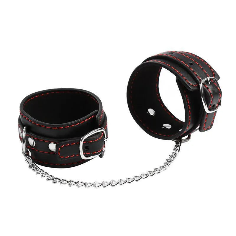 Bracelets BDSM métal réglables Ohmama robustes confortables ajustables antiallergiques PVC fer sécurité élégants polyvalents cadeaux