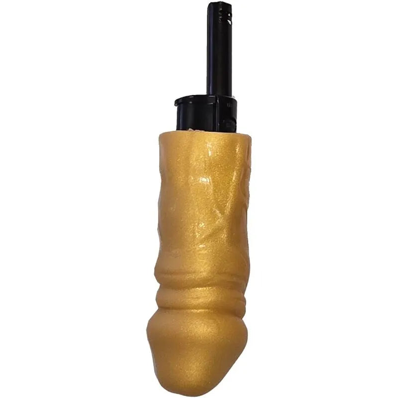 briquet barbecue forme pénis doré rechargeable drôle original cadeau sexy enterrement vie célibataire fête cocktail élégant pratique portable réutilisable