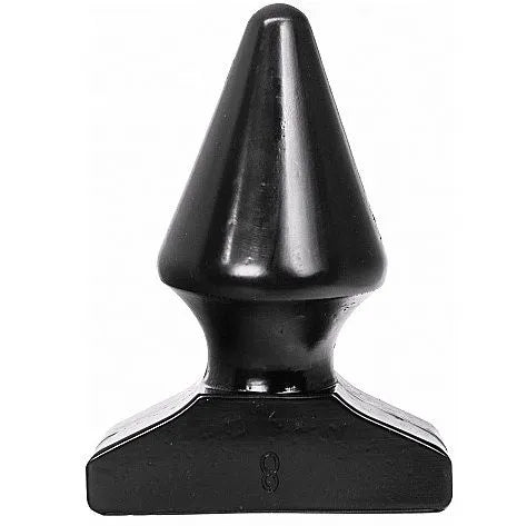 Bouchon anal conique noir, hypoallergénique, sans phtalates, imperméable, pour débutants et confirmés.