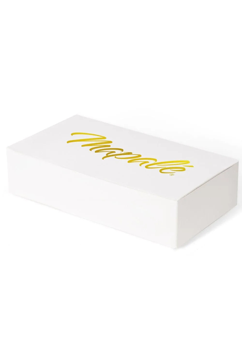 Boîte cadeau blanche élégante avec cache-tétons plaqués or 24 carats, luxe et raffinement féminin, zamac durable.