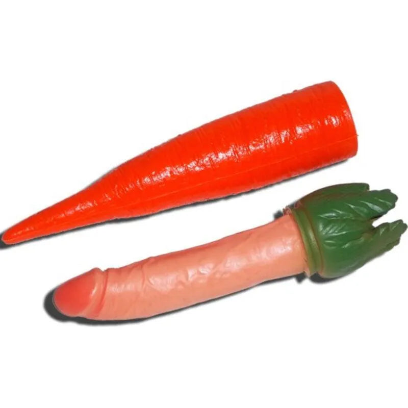 carotte plastique surprise pénis réaliste insolite humour coquine enterrement vie garçon soirée accessoire interactif décoration original cadeau