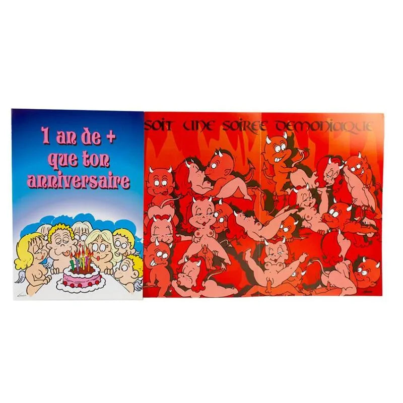 Carte Vœux Érotique Humoristique EVJF Originale Coquine Osée Ludique Surprise Souvenir Festive Insolite Qualité Prestigieuse Française