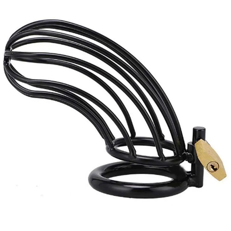 ceinture chasteté métallique acier inoxydable hypoallergénique bords lisses confort sécurité blocage érection anneau testicules 40mm diamètre36mm cadenas laiton
