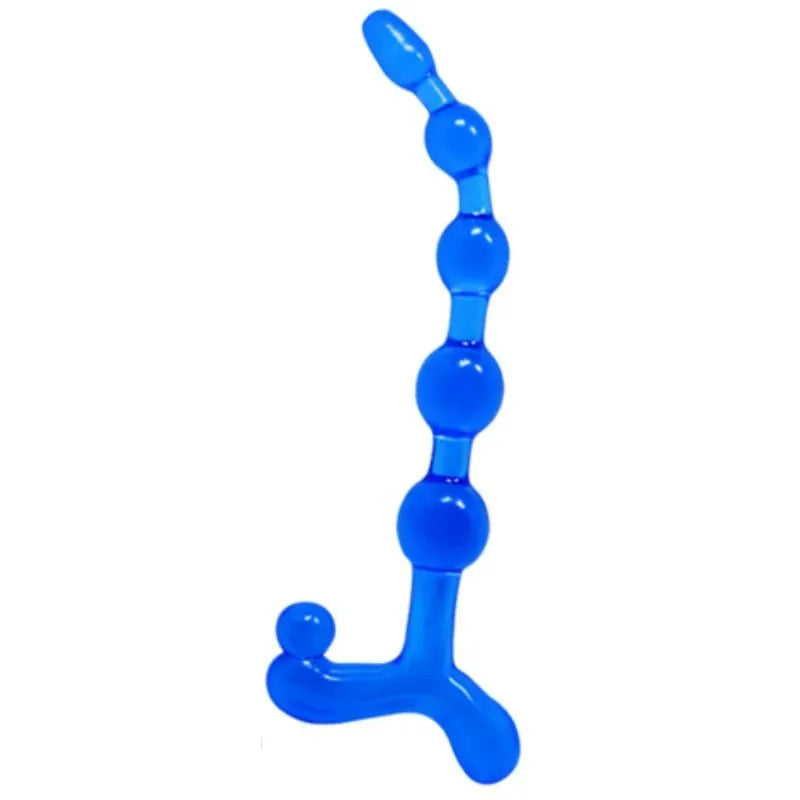 chapelet anal flexible submersible thermoplastique hypoallergénique texture nodulée ergonomique confortable étanche résistant compatible lubrifiant sensation progressive stimulation intime aquatique