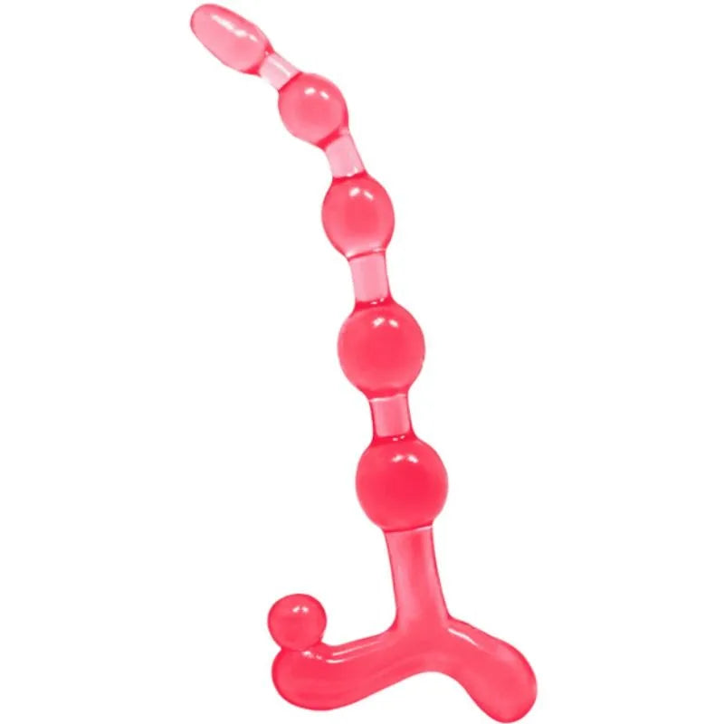 Chapelet anal flexible TPR submersible étanche nodulé sensoriel ergonomique doux souple confortable polyvalent gradué compact hypoallergénique