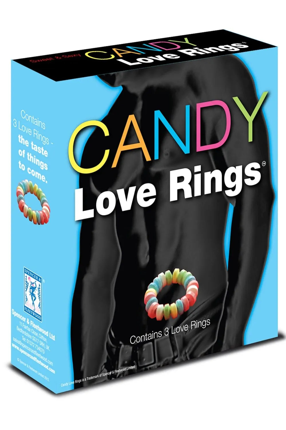 Anneaux péniens colorés en bonbon, extensibles et confortables, sur fond noir, pour stimulation et érection renforcée.