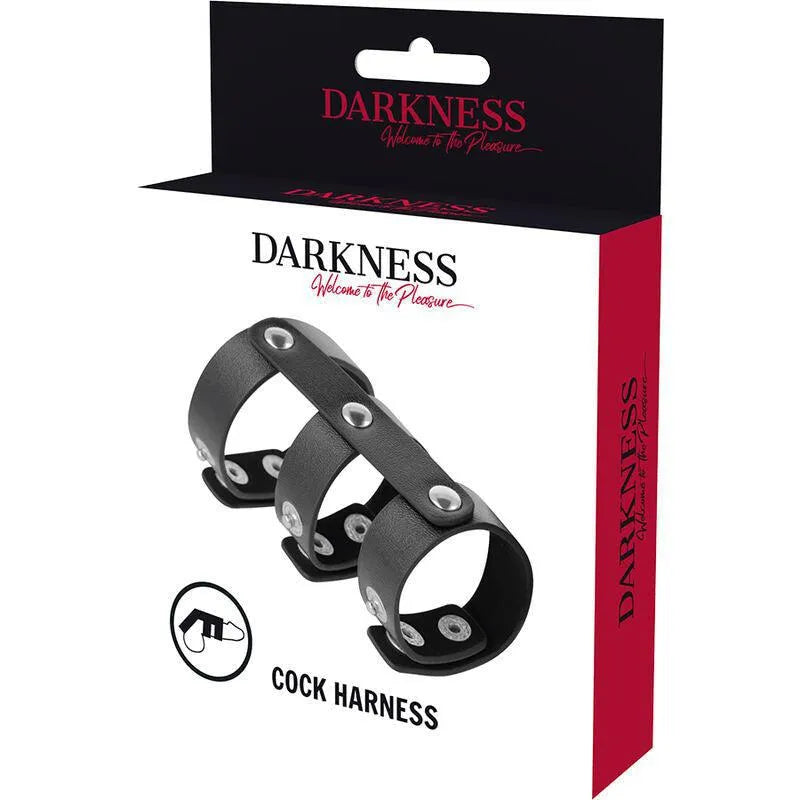 Anneau pénien cuir synthétique noir ajustable, emballage élégant, intensifie pénétrations, confort sécurisé, qualité supér...