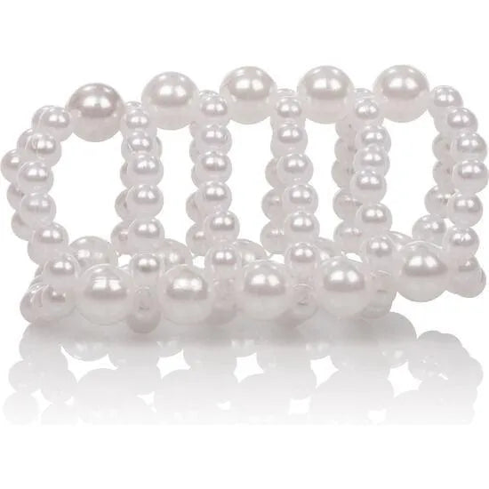 anneau pénien stimulation perles ABS rigide confortable serrage optimal diamètre 4cm tige 8cm sensations intensifiées usage débutant confirmé marque innovante