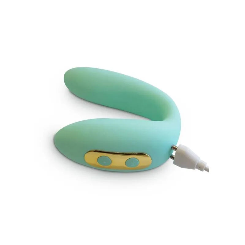 Anneau pénien vibrant Xocoon vert, silicone ergonomique, stimulation clitoridienne, rechargeable, étanche.