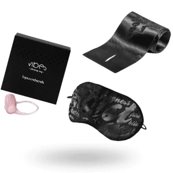 anneau vibrant pénien stimulant intense puissant ergonomique confortable silicone hypoallergénique étanche réglable sensationnelle prolongée nettoyable menottes satinées masque satiné