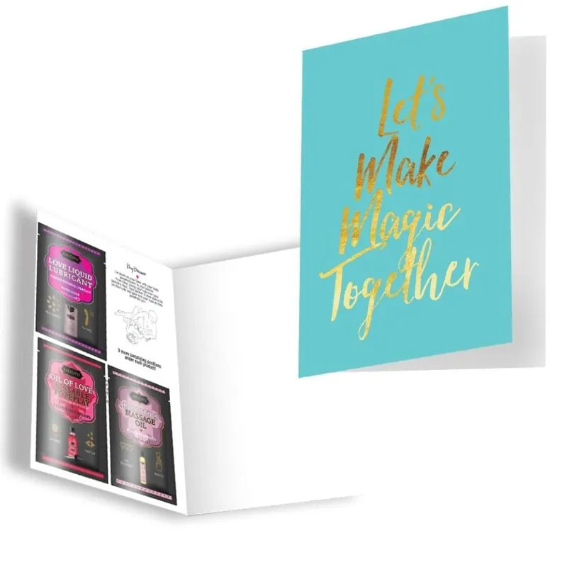 coffret cadeau érotique sensuel intime raffiné luxueux aromatique relaxant massage huile chauffante embrassable lubrifiant Kamasutra positions illustrées complice voluptueux séduisant