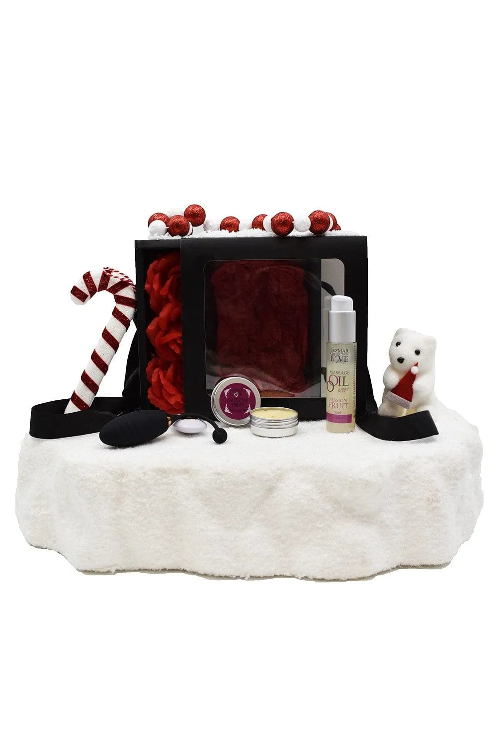 coffret coquin Noël couple huile massage naturelle parfum passion bougie sensuelle oeuf vibrant télécommandé USB 10 modes 6 vitesses roses