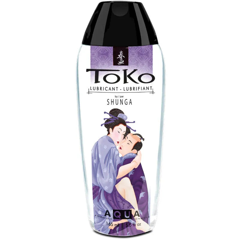 Coffret Shunga avec huile de massage, crème embrassable, gloss, lubrifiant et collier perles, design érotique japonais.