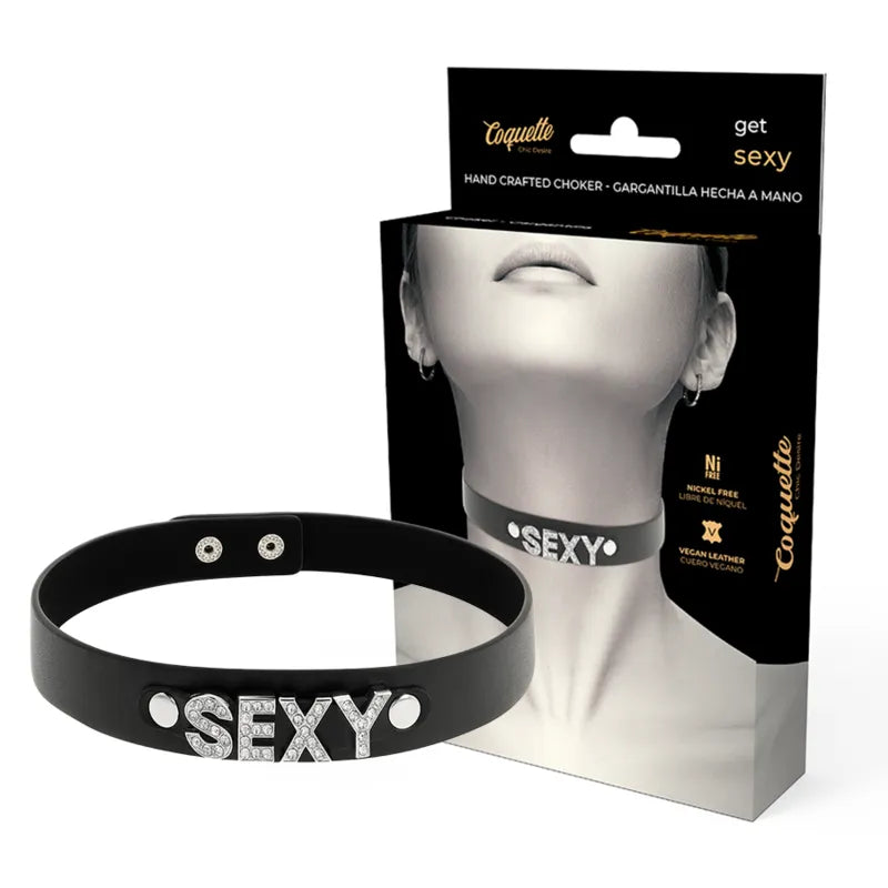collier BDSM noir cuir végétalien ajustable élégant éthique résistant confortable réglable polyvalent fétichiste chic raffiné durable discret