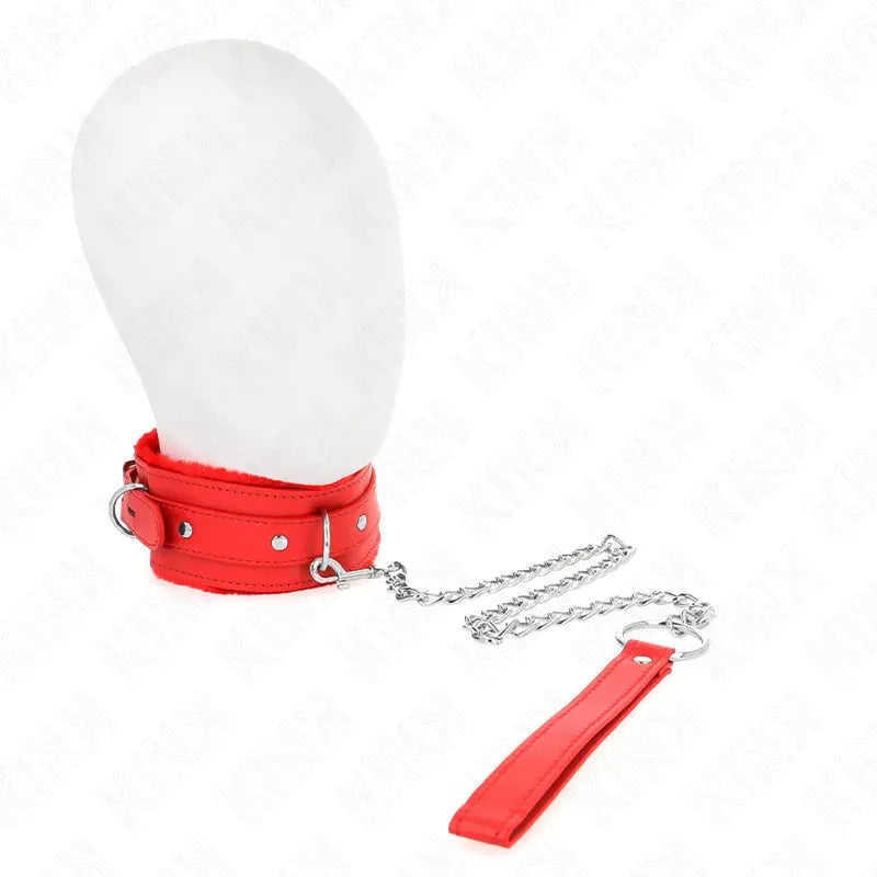 Colliers BDSM cuir véritable réglable confortable ergonomique robustes finition métal design chic sophistiqué autorité domination maîtrisée