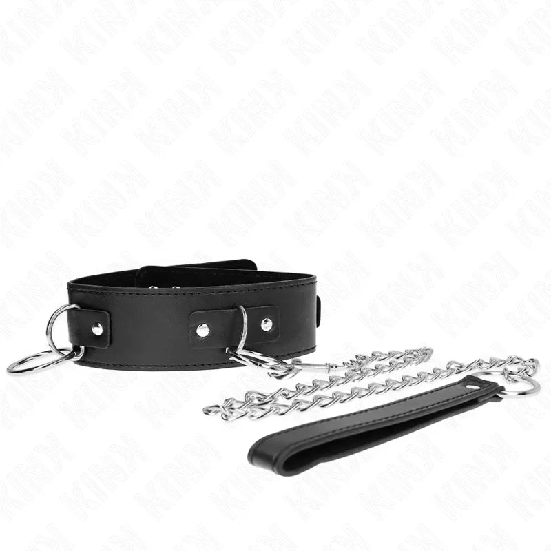 Colliers cuir véritable végétalien silicone réglables tailles multiples finitions métalliques polies confortables durables élégants sophistiqués luxe domination soumission esthétique