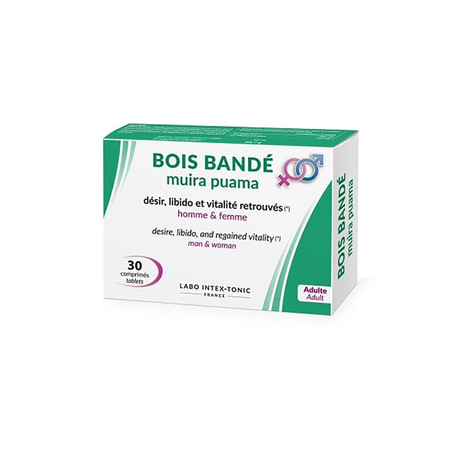 comprimés bois bandé tribule terrestre libido désir naturel énergie passion revitalisant performance résistance physique formule enrichie boîte trente jours