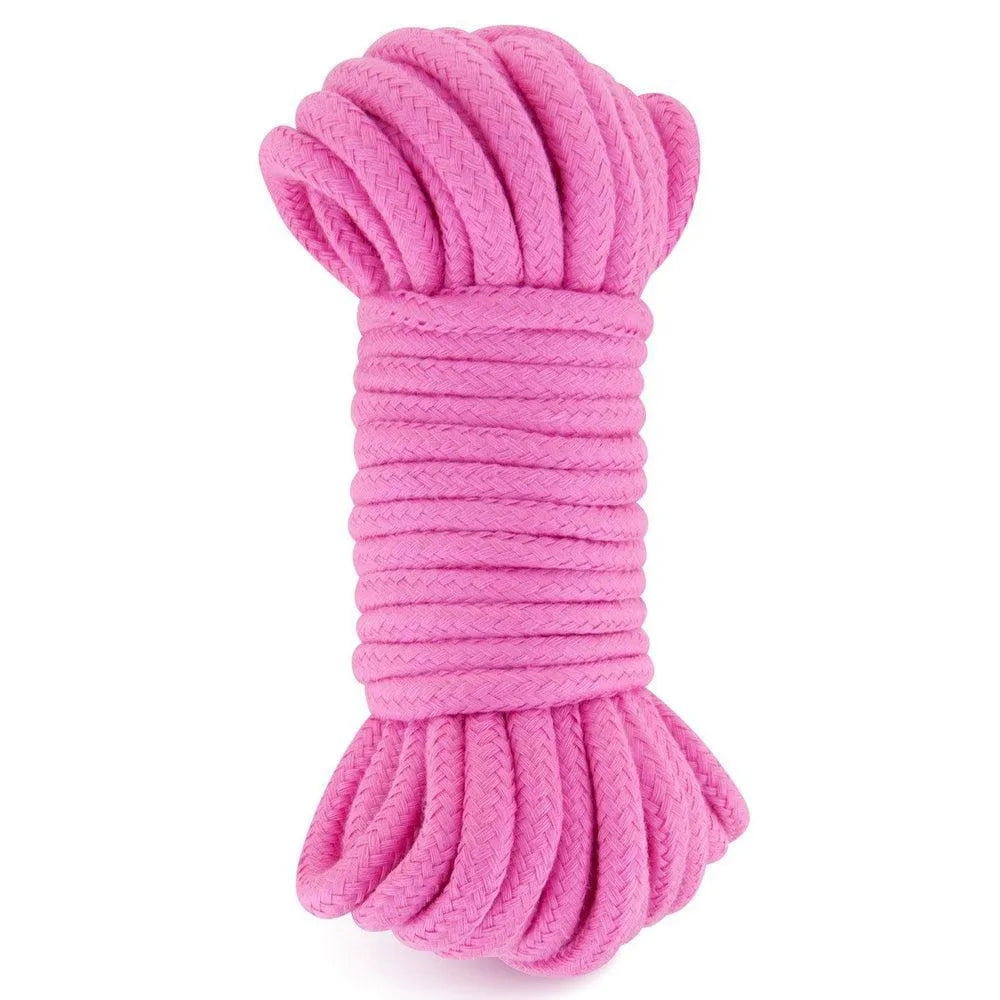 corde shibari rose coton douce dix mètres bondage sensualité érotique tressée résistante glissante maniable technique décorative japonaise