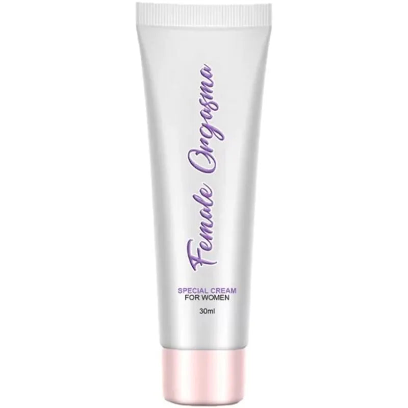 Crème aphrodisiaque féminine en tube blanc 30ml, ylang-ylang et camphre, stimulation et plaisir sensuel, AbsolutSex.