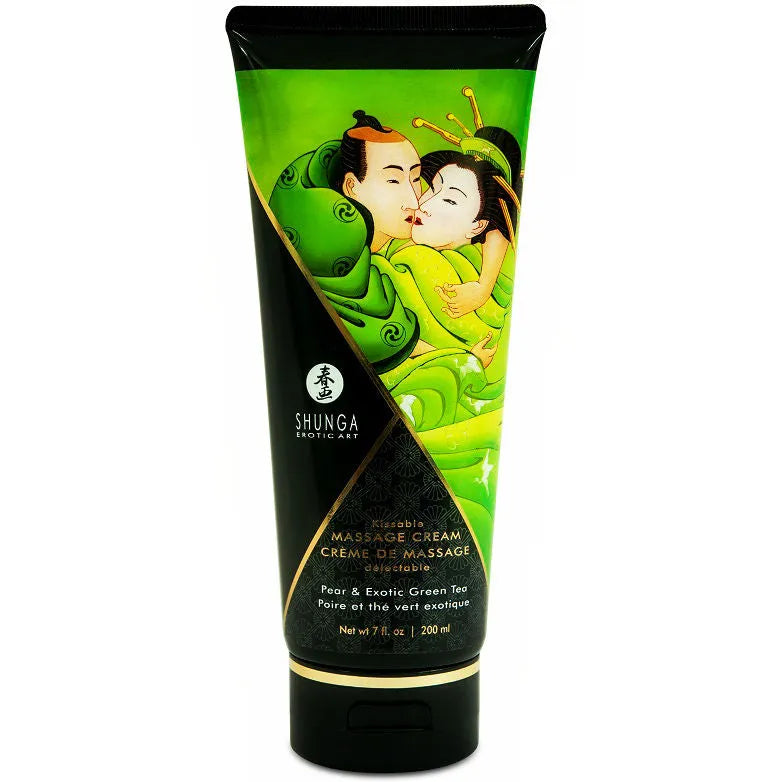 Crème massage érotique thé vert poire onctueuse parfumée vitaminée nourrissante soyeuse sans paraben sans sucre végétalien naturelle haute qualité japonaise