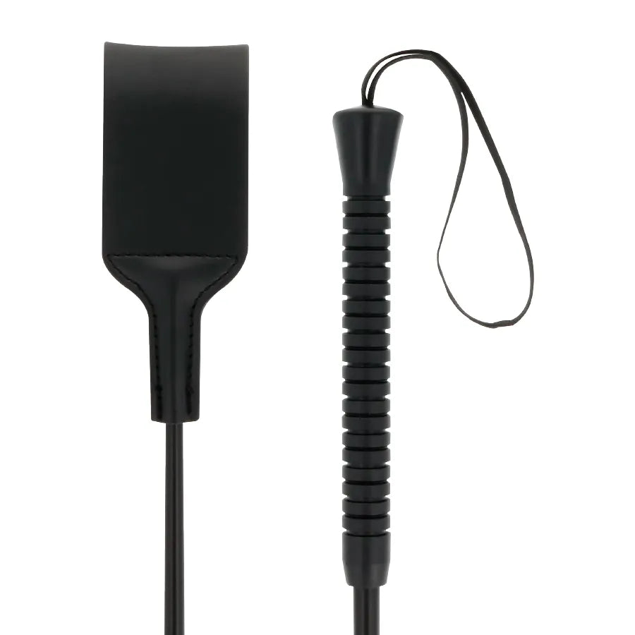 cravache PVC pointe souple manche ergonomique prise main confortable longueur 53cm contrôle précis fétichiste débutant expérimenté qualité supérieure