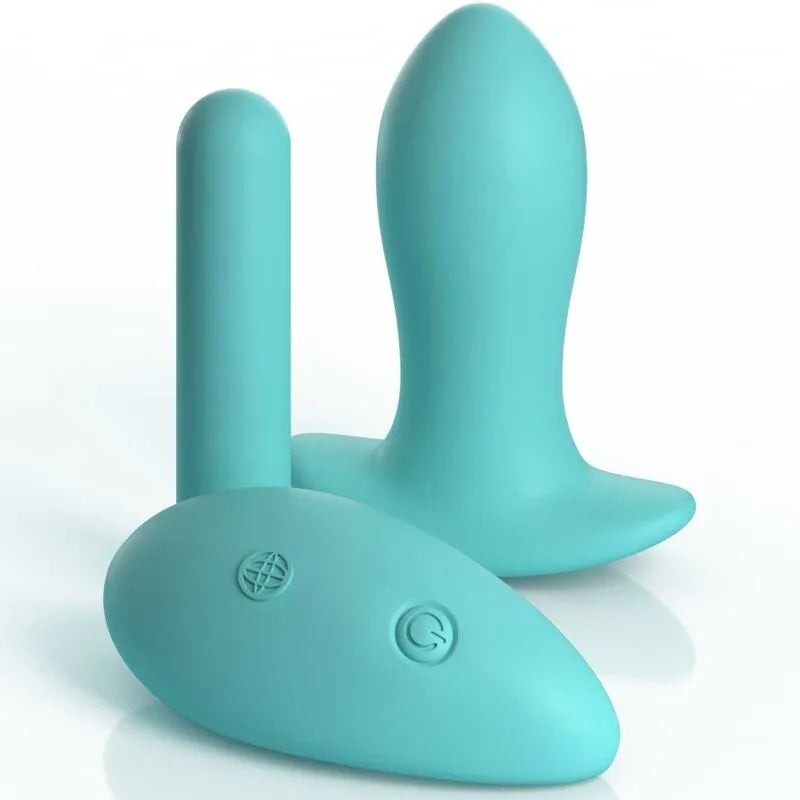 Culotte vibrante bleue XL-2XL, silicone étanche, télécommande sans fil, 10 modes pulsations, confort et discrétion.