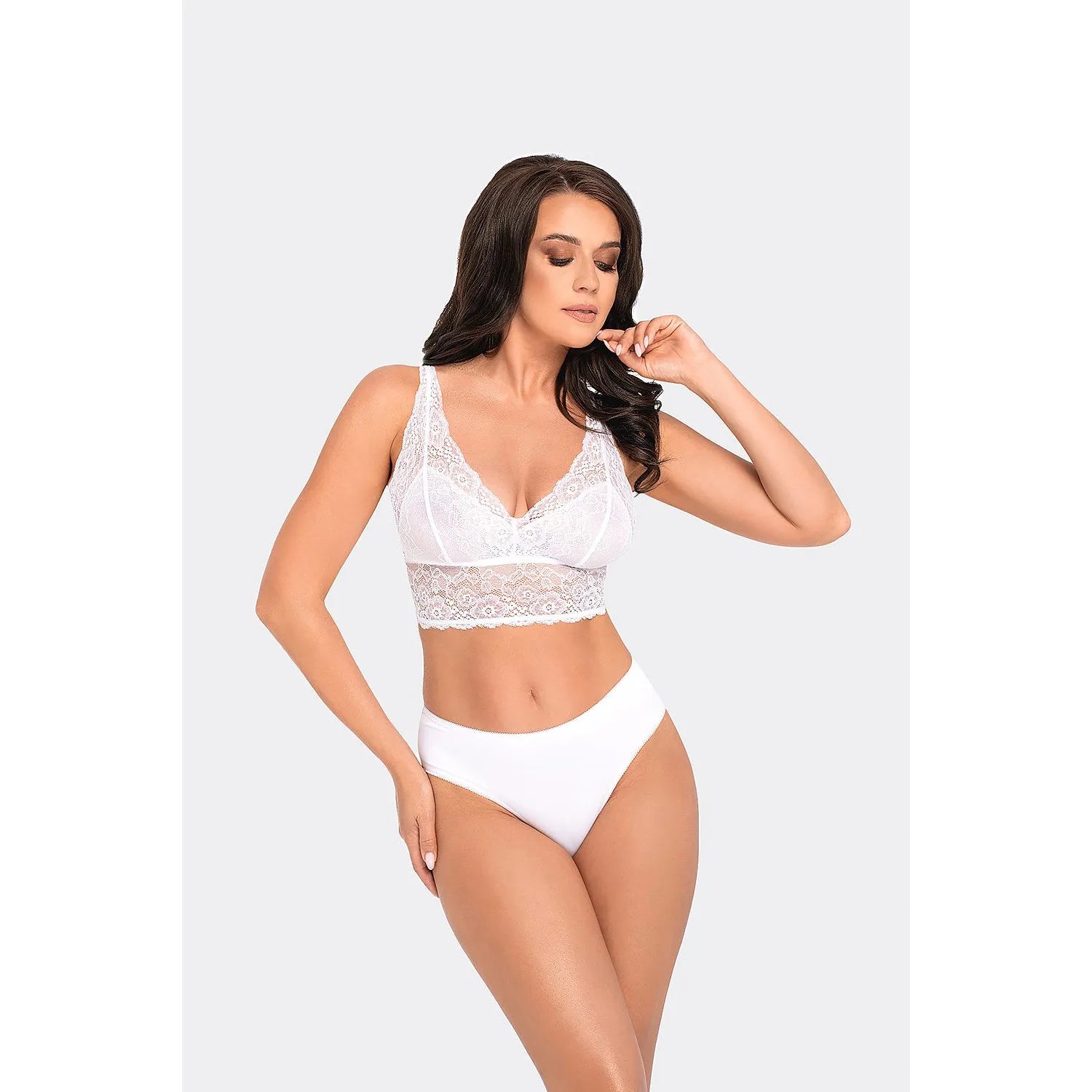 Culotte Babell 189013 microfibre douce soyeuse dentelle fantaisie fenêtre décorative sensuelle confortable coupe classique taille S M L