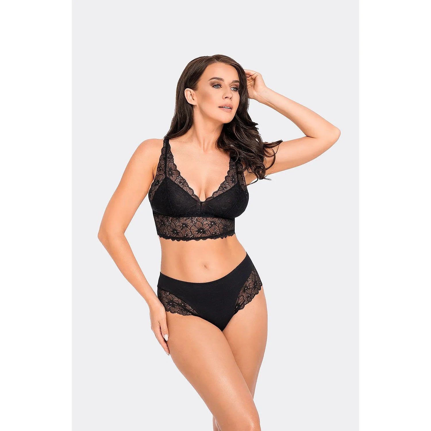 Culotte Babell coton élasthanne dentelle confortable respirante ajustée silhouette quotidienne élégante intemporelle discrète sophistiquée tailles variées extensible
