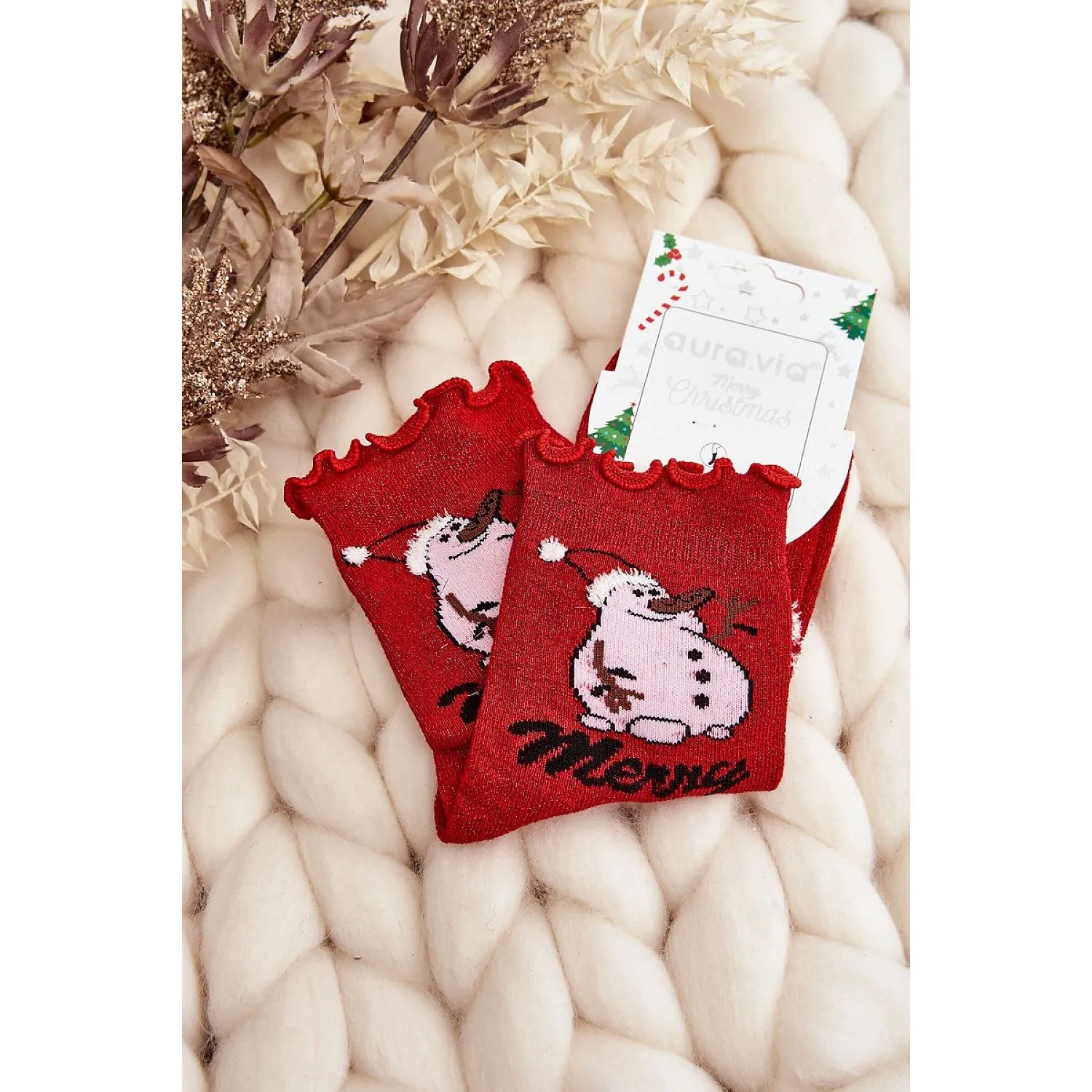 Chaussettes paillettes Noël dames coton cadeau accessoire festif élégant