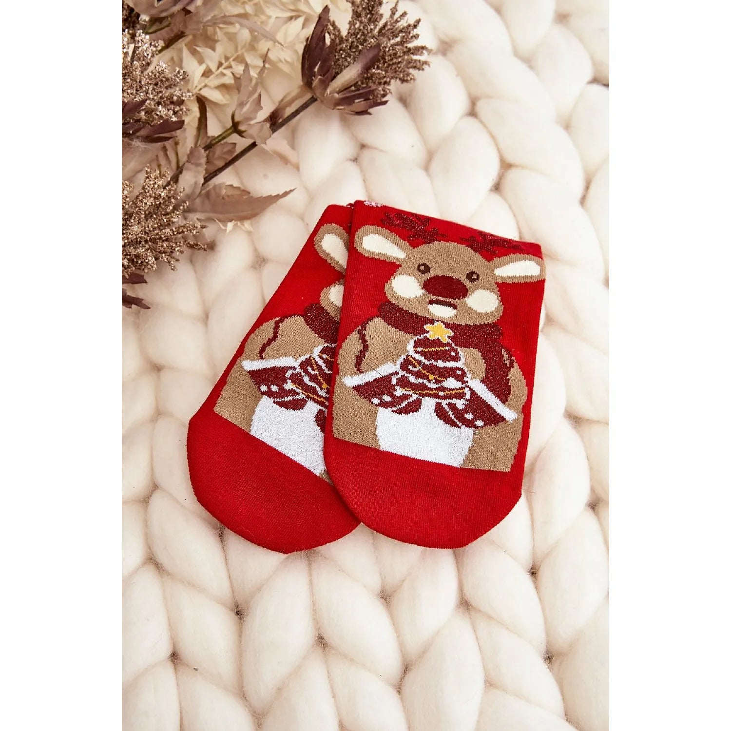 Chaussettes femmes motifs festifs coton hiver cadeau idéal