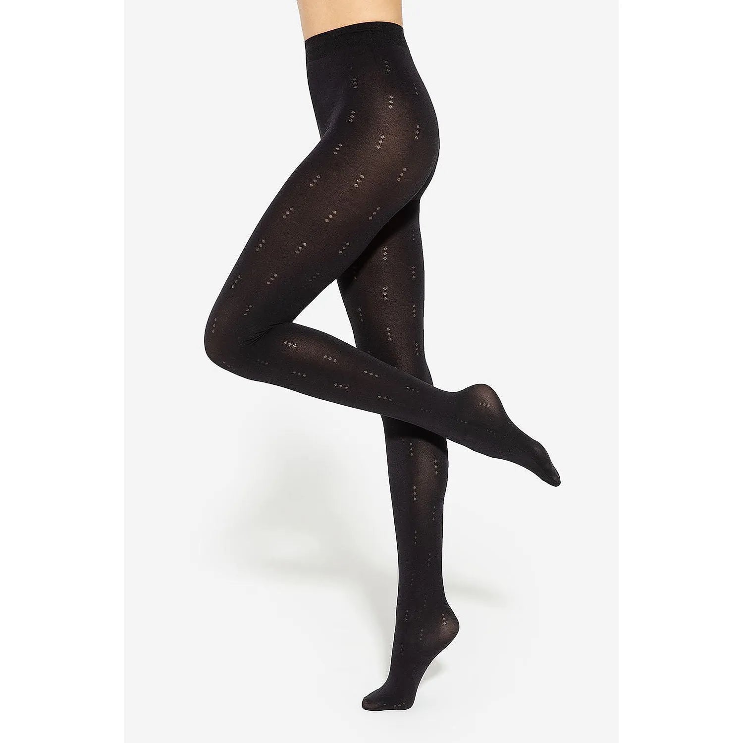 Collants Gatta Loretta 147 noirs, motif ajouré, microfibre douce, élégance intemporelle pour quotidien et occasions spécia...