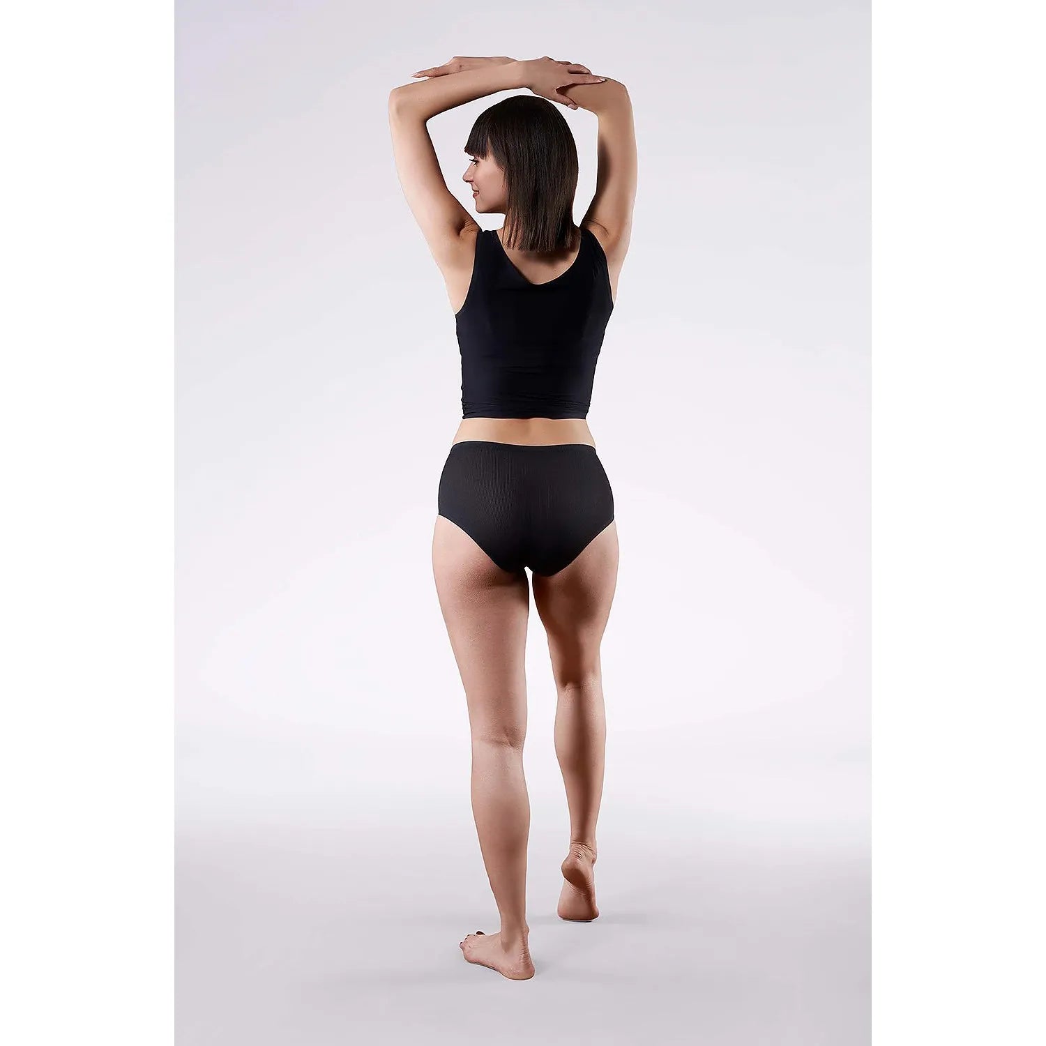 Culotte taille haute noire Julimex Oxy, élégante et respirante, confort optimal pour toutes morphologies.