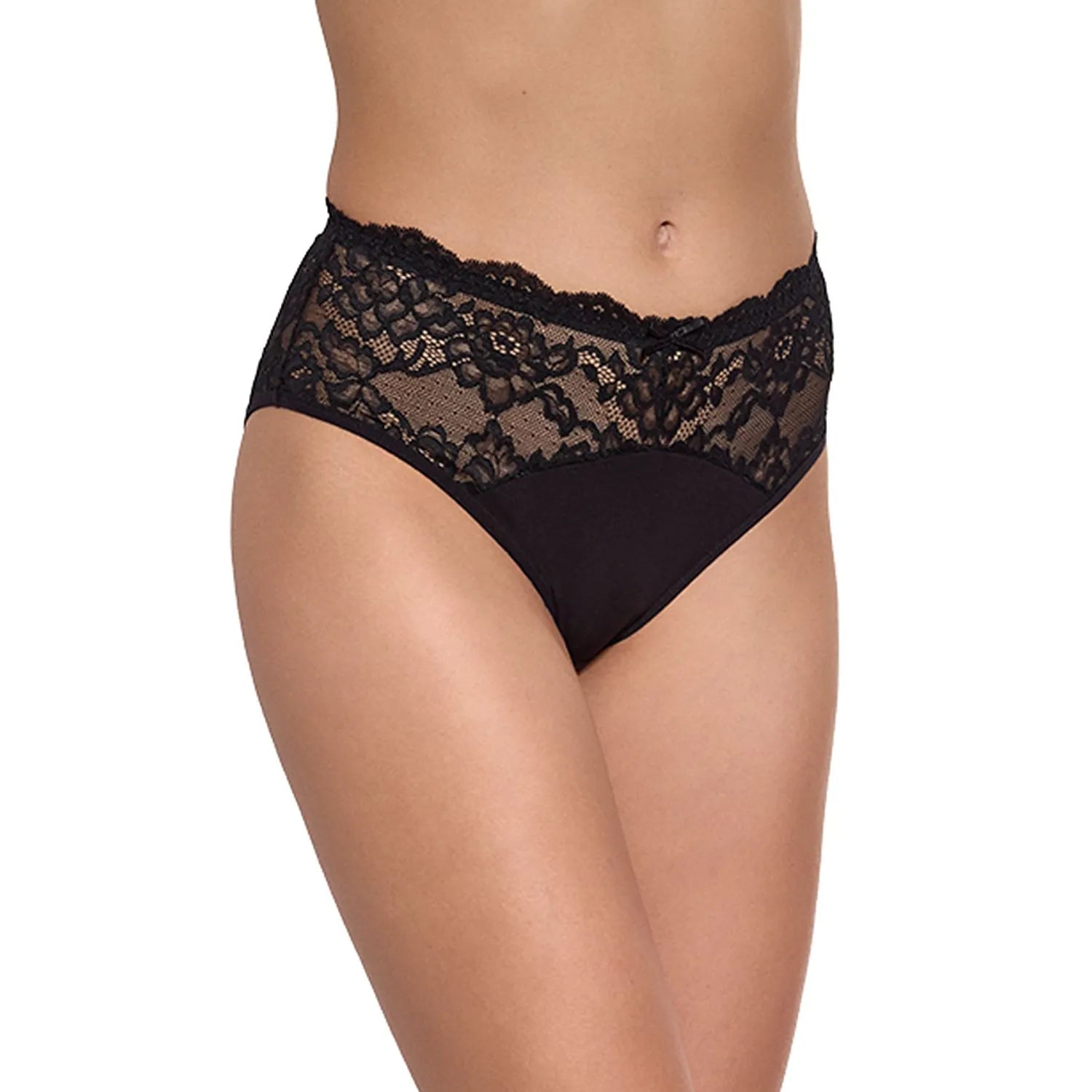 culottes lingerie taille haute dentelle noire florale couvrance hanches confort respirant extensible coton élasthanne bordures raffinées quotidien élégant sophistiqué