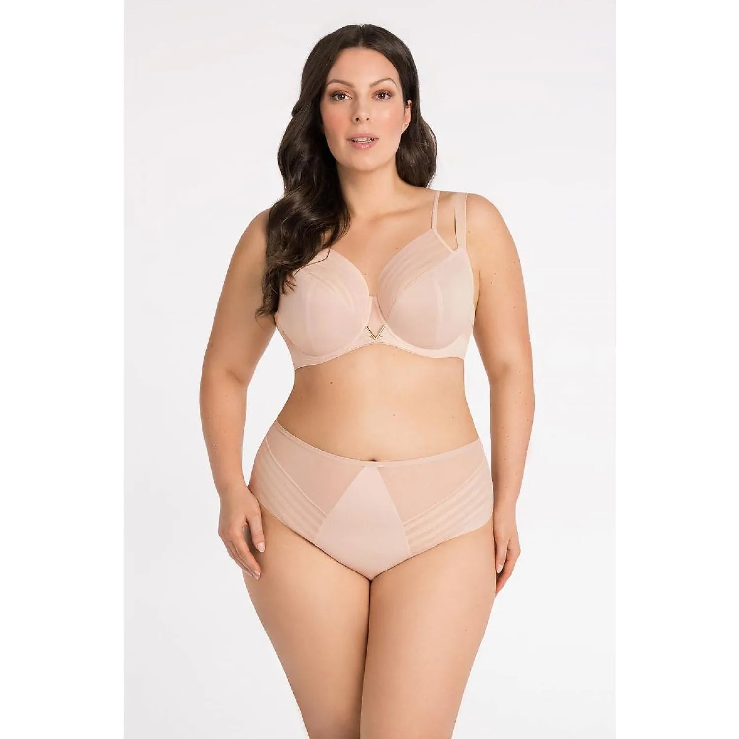 Culotte Gorsenia Taille haute Confortable Douce Lisse Respirante Élastique Polyamide Élasthanne Polyester Dos décoratif Passepoil Maintien galbant Emballage élégant