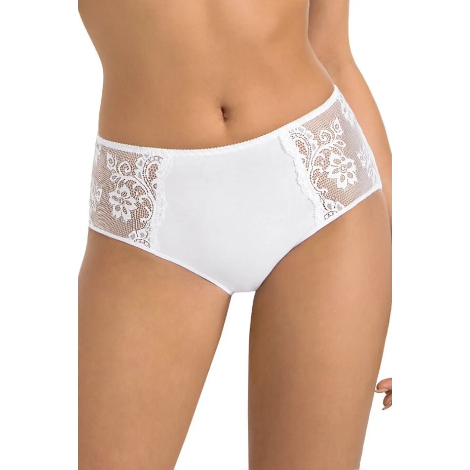 Culottes Teyli 198080 Taille Haute Dentelle Floral Coton Lycra Couvrant Confort Fessiers Occasions Spéciales