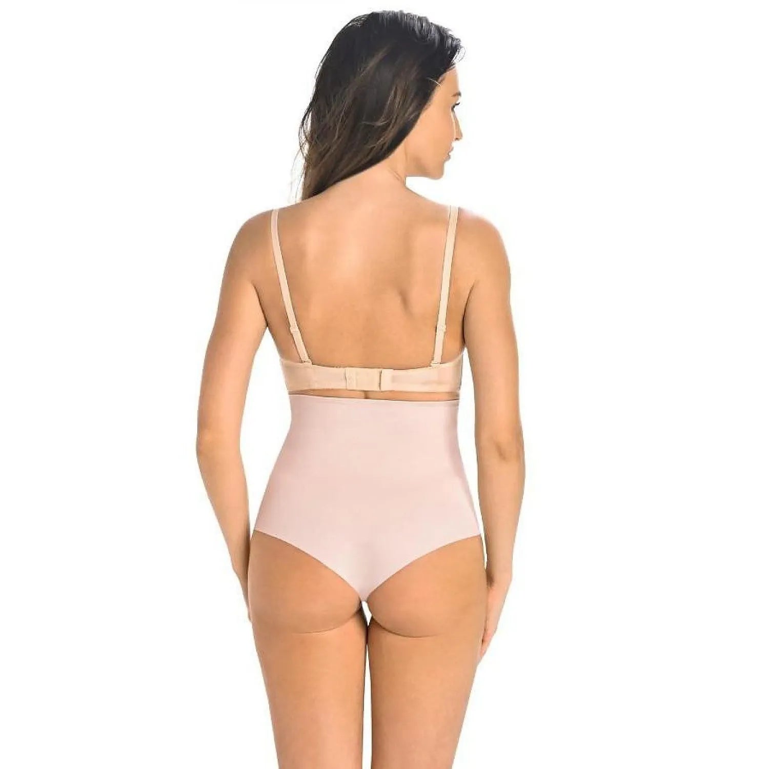 Culotte gainante haute taille Teyli chair, sans coutures, effet slimming, confort quotidien, silhouette affinée.