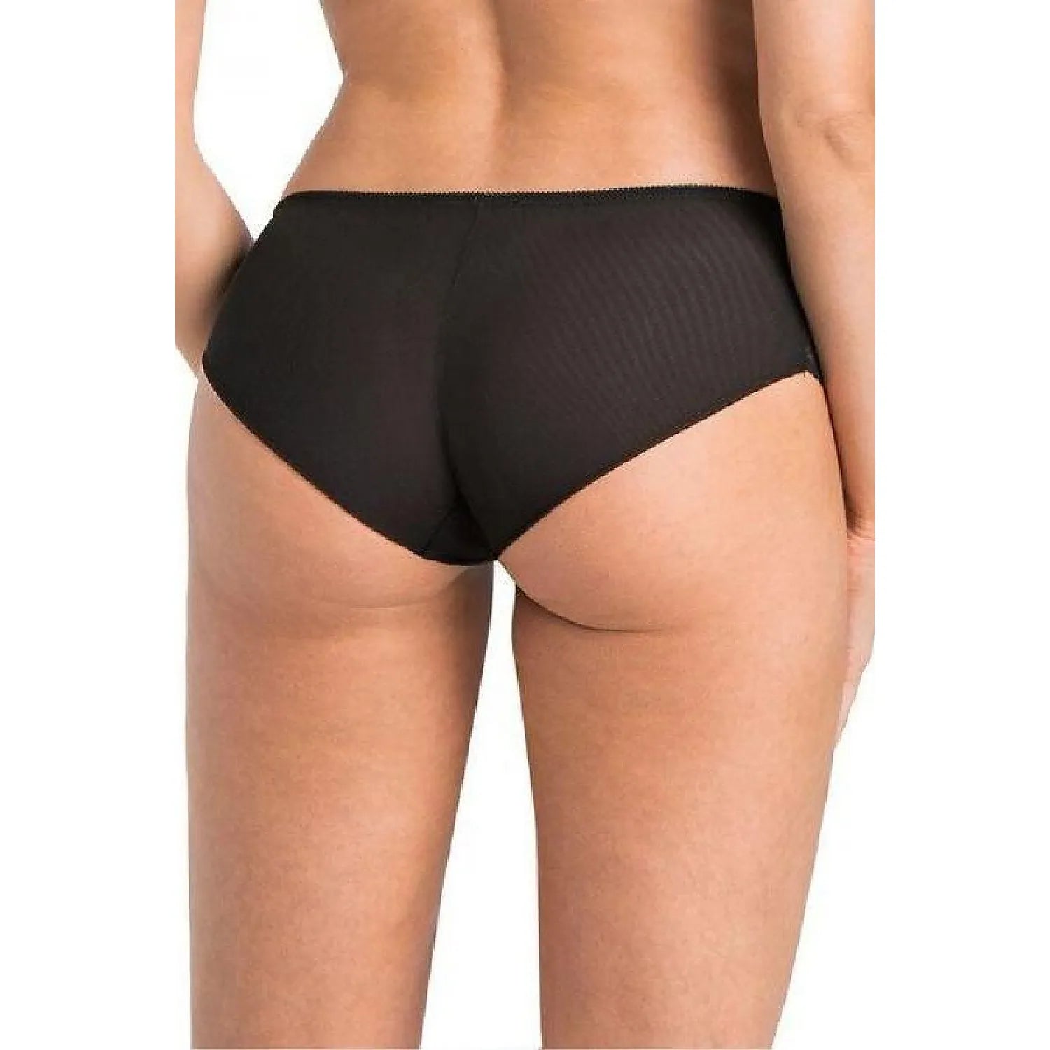 culotte noire dentelle florale Amelia microfibre douce confortable sans couture taille élastique doublure coton discrète basique élégante