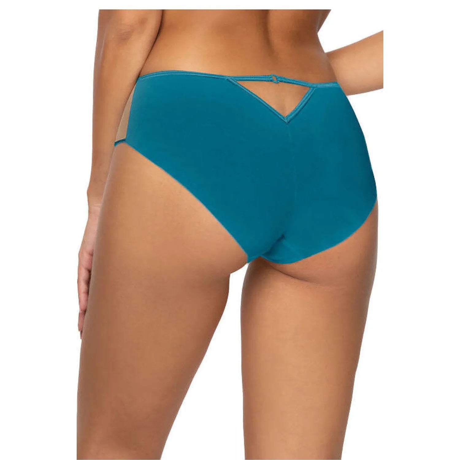 Culotte en dentelle beige et violette, design floral, élégante et confortable, tailles 36 à 48, lingerie féminine.